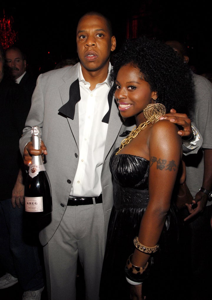 Foxy Brown, right, was featured on Jay-Z's 1996 debut album. A year later, the two rappers released the smash single "I'll Be."