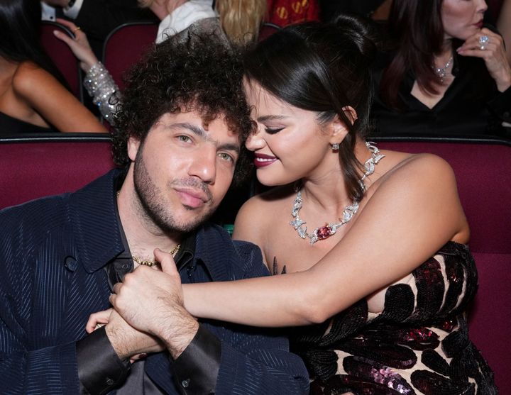 Benny Blanco and Selena Gomez at the Emmys in January