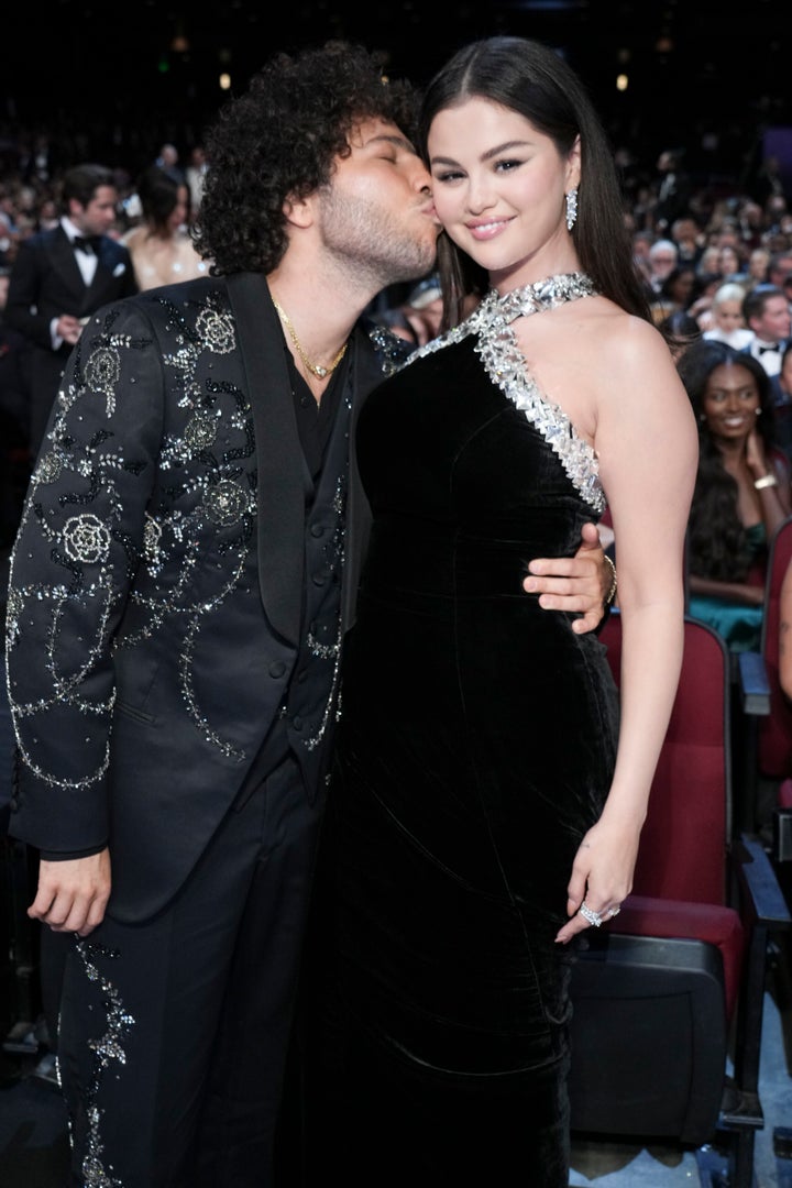 Benny Blanco and Selena Gomez at the Emmys in September