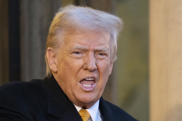 US president-elect Donald Trump, at the Elysee Palace, in Paris, France