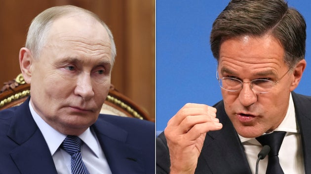 Putin and Mark Rutte