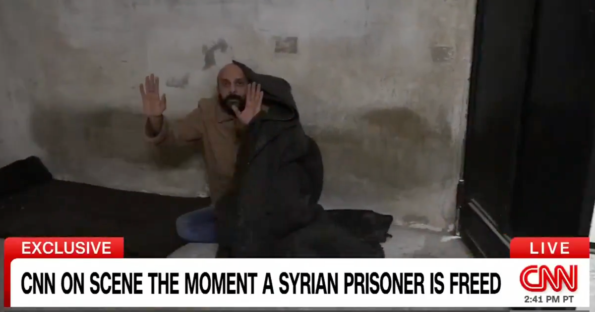 NextImg:CNN's Clarissa Ward Stumbles Across Hidden Syrian Prisoner In Unbelievable Scene