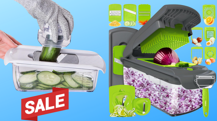The Fullstar vegetable chopper box is on sale at Amazon right now.