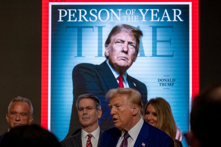 Trump rang the opening bell Thursday at the New York Stock Exchange in New York City.