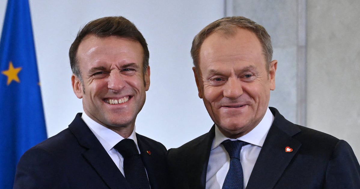 NextImg:Polish Prime Minister Finds 'Quite' An Excuse To Clown Trump During Macron Meeting