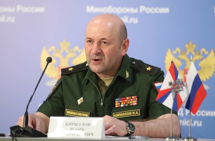 Major General Igor Kirillov, the chief of the Russian military's radiation, chemical and biological protection unit, was killed overnight.