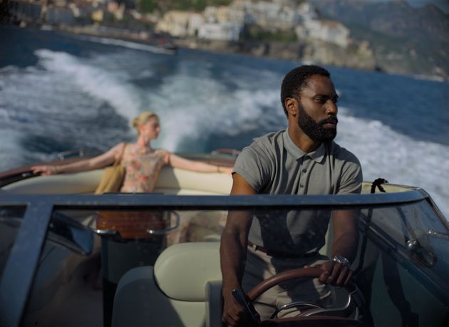 Elizabeth Debicki and John David Washington in Christopher Nolan's Tenet