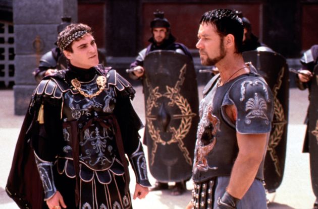 Joaquin Phoenix and Russell Crowe in the original Gladiator movie