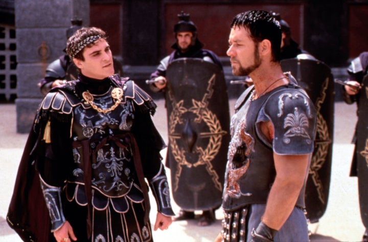 Joaquin Phoenix and Russell Crowe in the original Gladiator movie