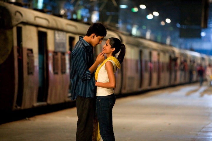 Dev Patel and Freida Pinto in Slumdog Millionaire