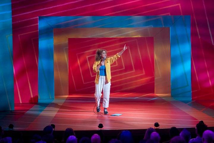 Rose Matafeo performing in her comedy special "Rose Matafeo: On and On and On," filmed earlier this fall in London.