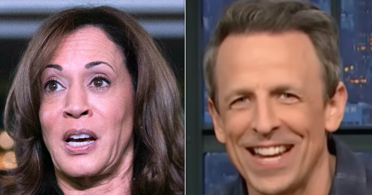 NextImg:Seth Meyers Imagines Mega ‘Awkward’ 2028 Primary Scenario For Kamala Harris