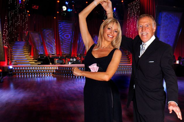 Tess Daly and the late Sir Bruce Forsyth