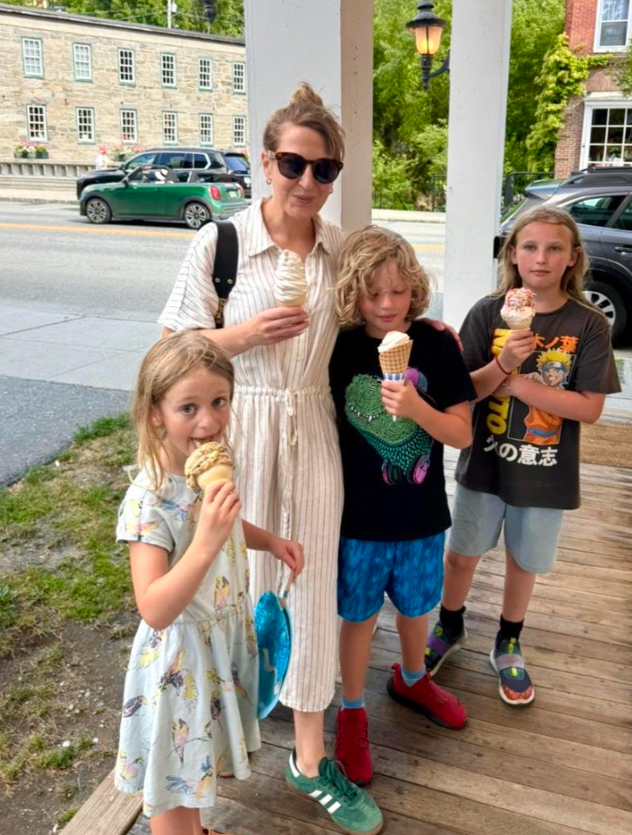 The author celebrated her 44th birthday with her niece and two children last July.