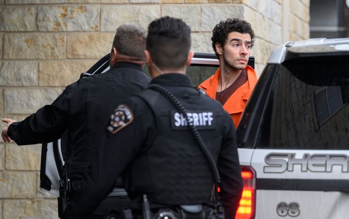 Luigi Mangione is led into the Blair County Courthouse for a Dec. 10 extradition hearing in Hollidaysburg, Pennsylvania.