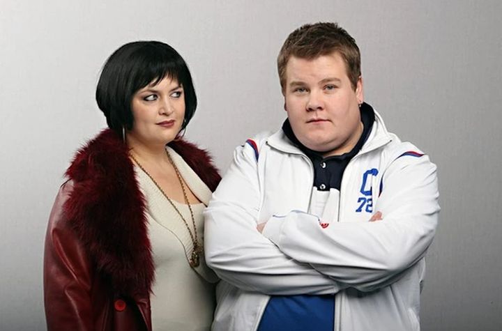 Ruth Jones and James Corden as Nessa and Smithy in Gavin & Stacey