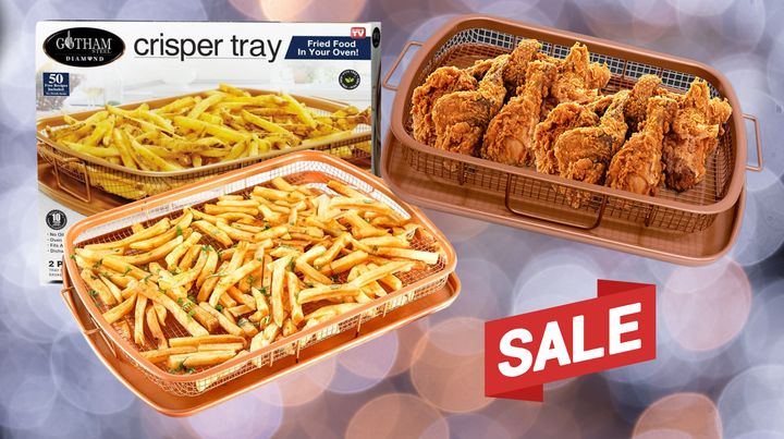 This copper baking tray effortlessly crisps foods, and it's on sale at Amazon right now.