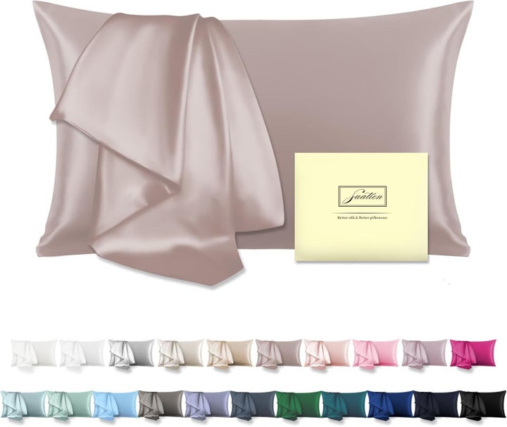 Grab the mulberry silk pillowcase on sale in a ton of wonderful color options.