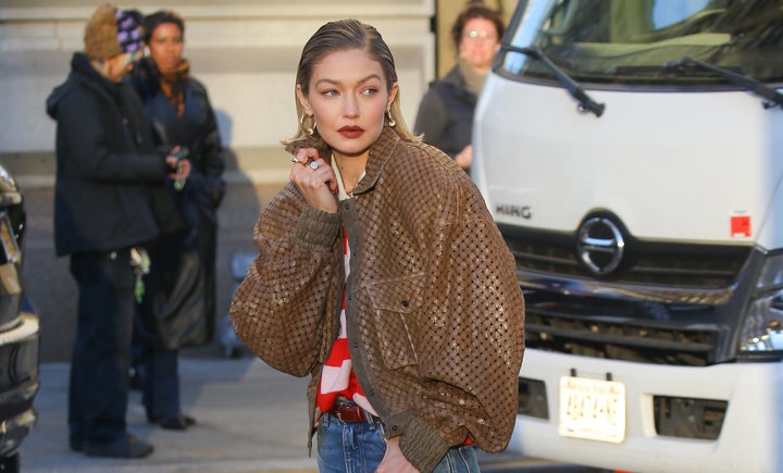 Gigi Hadid poses during a Nov. 13 photo shoot in New York City. The model recently spoke about the "rat problem" at her post NoHo penthouse.