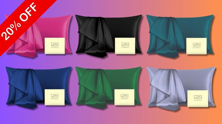 Grab these luxurious 100% silk pillows while they'e 20% off for a limited time.