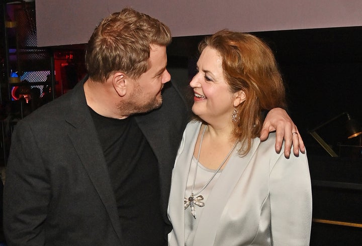 James Corden and Ruth Jones pictured together in March