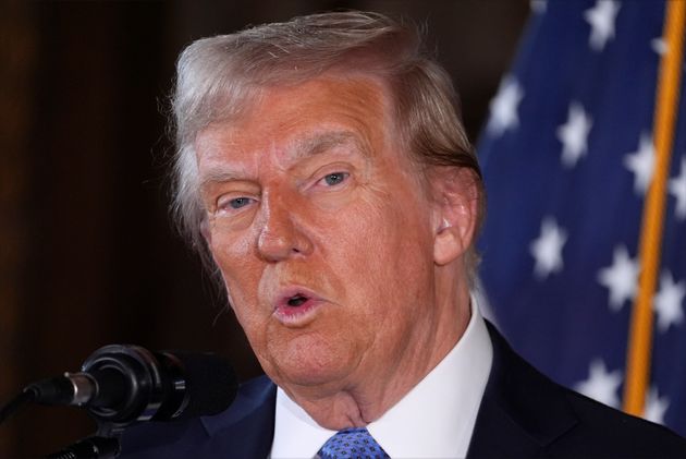 President-elect Donald Trump speaks during a news conference at Mar-a-Lago, Monday, Dec. 16, 2024, in Palm Beach, Fla.