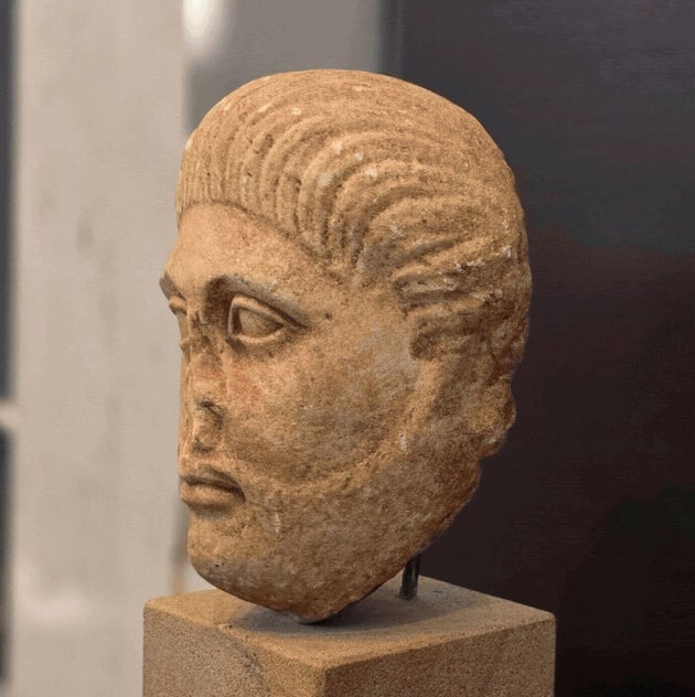 Η μαρμάρινη κεφαλή ρωμαϊκών χρόνων στο Αρχαιολογικό Μουσείο Θεσσαλονίκης