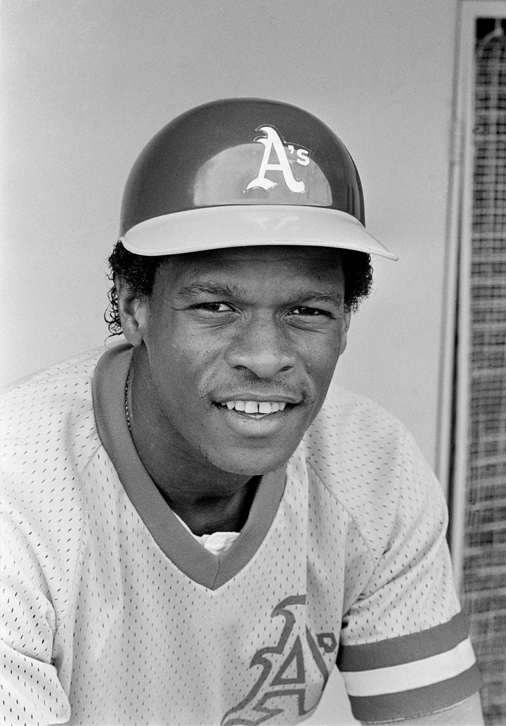 Rickey Henderson at age 35 on March 4, 1983.