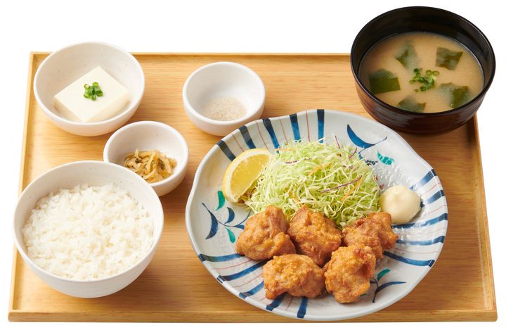 定番定食ランキング 2位 から揚げ定食