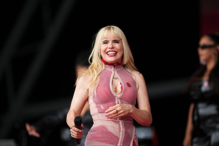 Paloma Faith performing at Glastonbury earlier this year