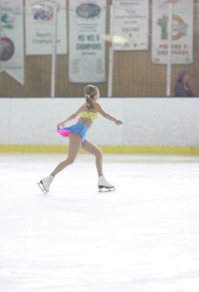 The author in her ice-skating days.