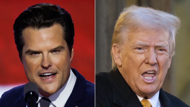 Matt Gaetz and Donald Trump.