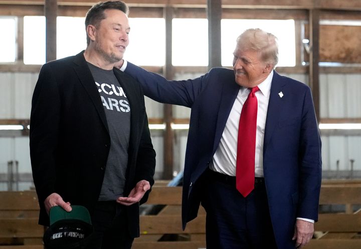 Tesla and SpaceX CEO Elon Musk joins Donald Trump at an Oct. 5 presidential campaign event in Butler, Pennsylvania. Trump, now the president-elect, has named Musk a co-leader of a proposed Department of Government Efficiency to cut spending.