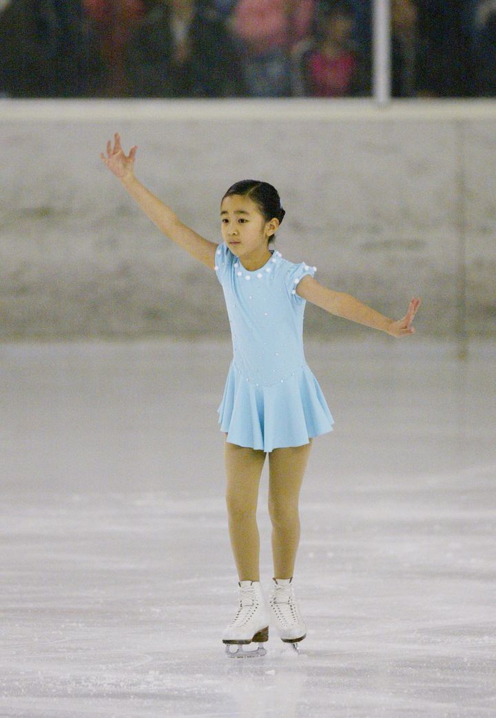 フィギュアスケートの競技大会に出場された佳子さま（東京・新宿区の明治神宮アイススケート場・2004年4月）