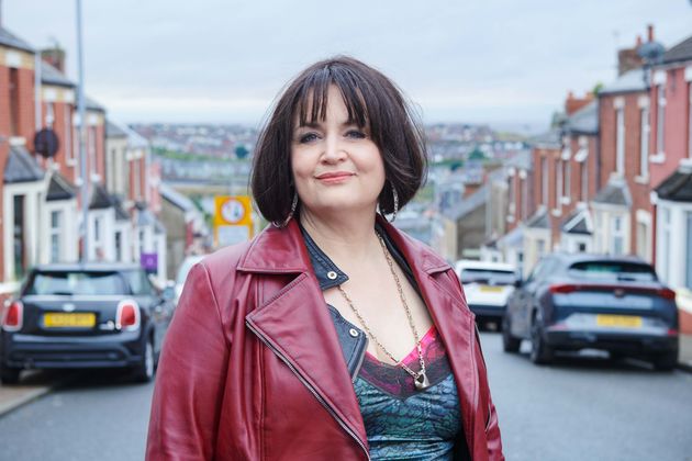 Ruth Jones on the set of Gavin & Stacey: The Finale