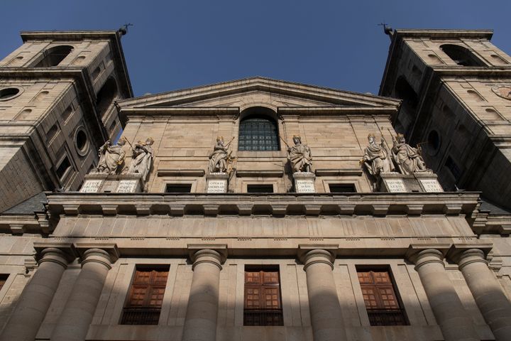 Πρόσοψη της Βασιλικής της Μονής του San Lorenzo de El Escorial, Μαδρίτη. (Photo By Rafael Bastante/Europa Press via Getty Images)