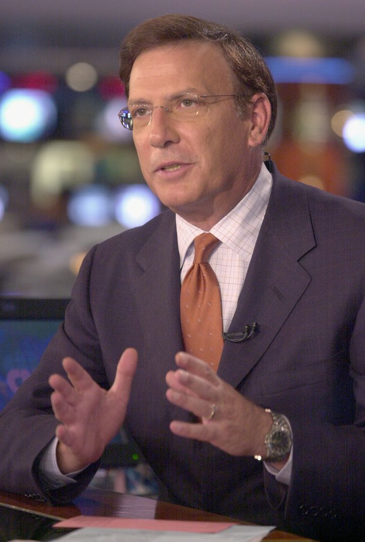 CNN anchor Aaron Brown in October 2001.