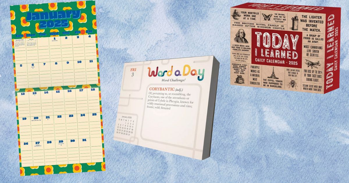 14 Interesting Wall And Desk Calendars For 2025