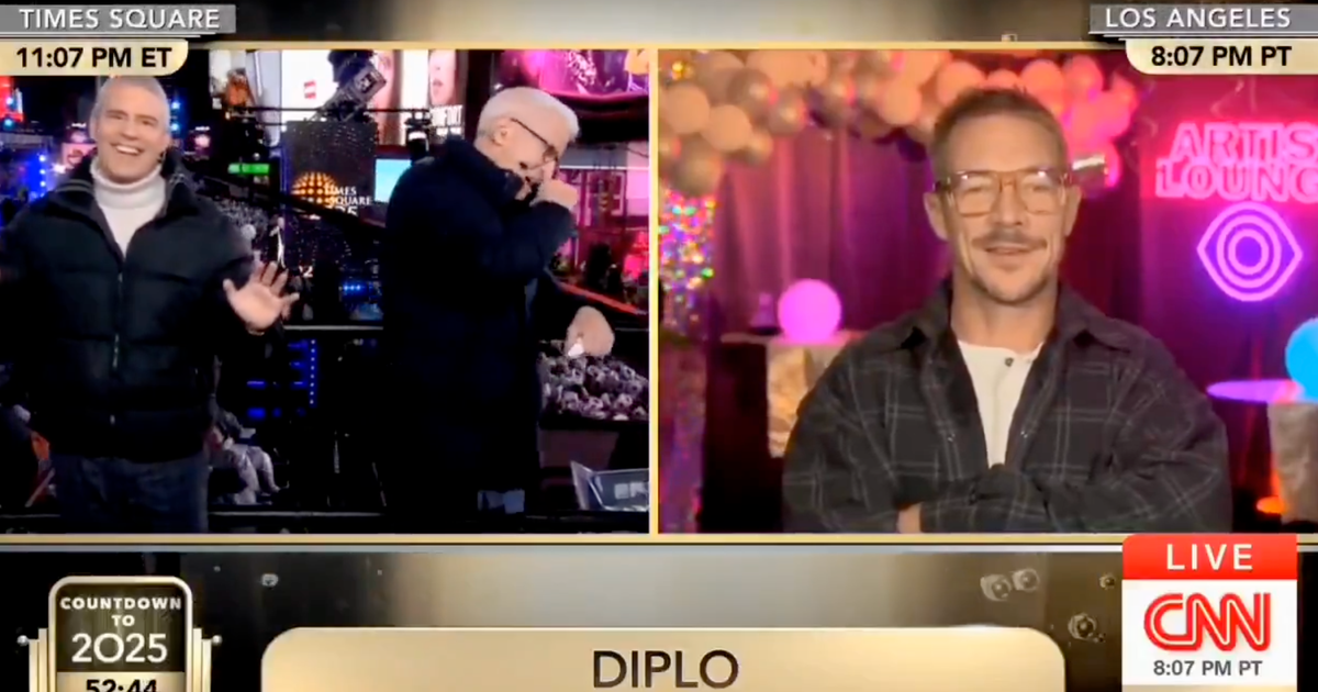 NextImg:Diplo Sends Anderson Cooper Into Hysterics By Admitting He's High On Acid 'Right Now'