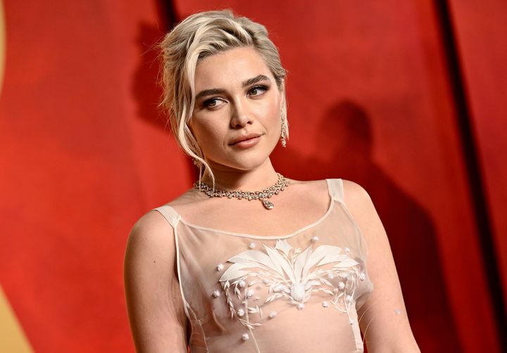 Florence Pugh at an Oscars after-party last year