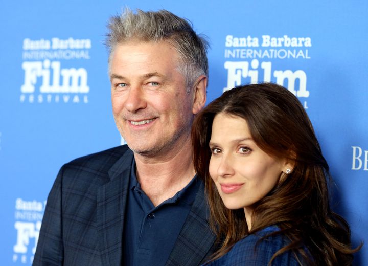 Alec Baldwin and Hilaria Baldwin at a film premiere in 2018.