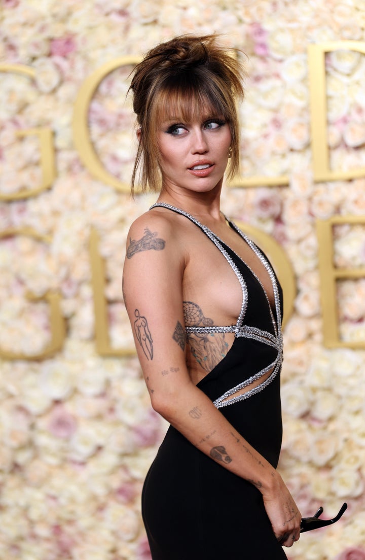 Miley Cyrus wows the red carpet of the 82nd Golden Globe Awards at The Beverly Hilton on Sunday in Beverly Hills.