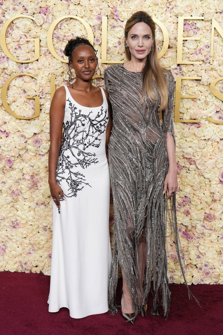 Zahara and Angelina Jolie at the Golden Globes