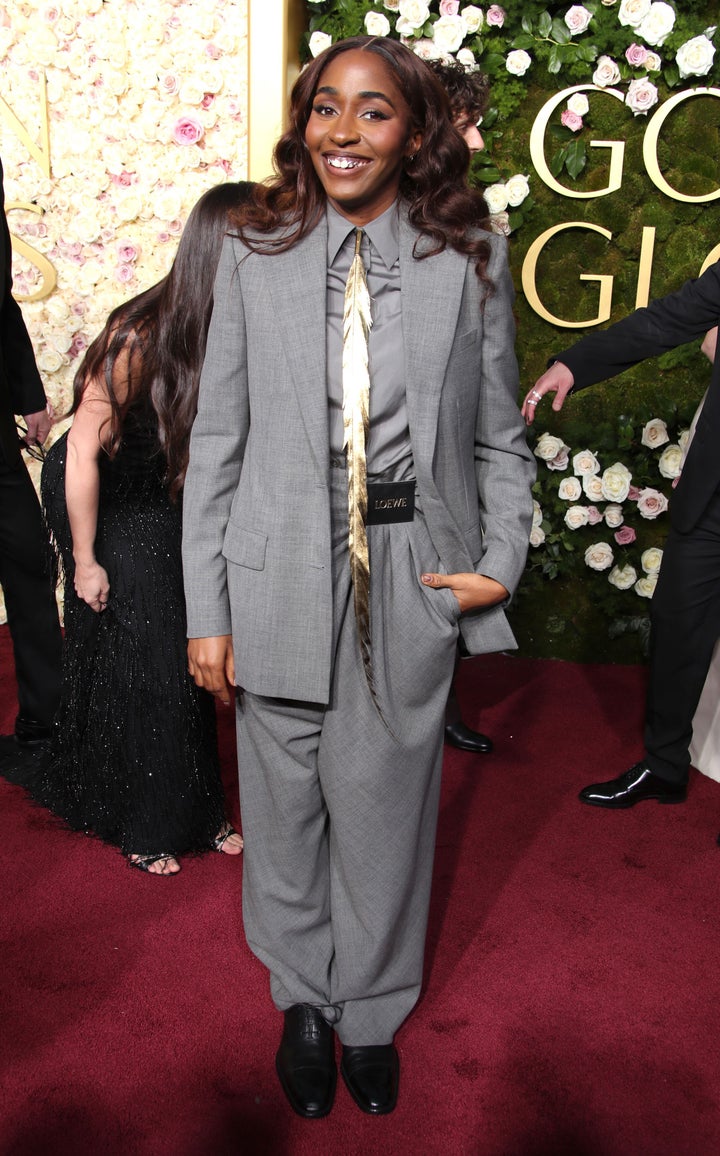 Ayo Edebiri at the 2025 Golden Globes