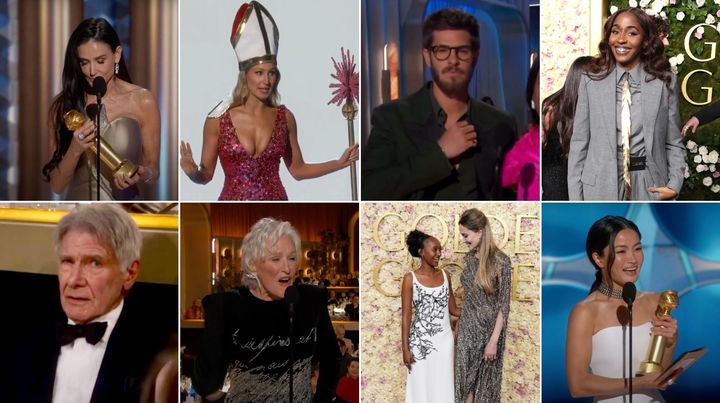 A selection of big moments from the 2025 Golden Globes