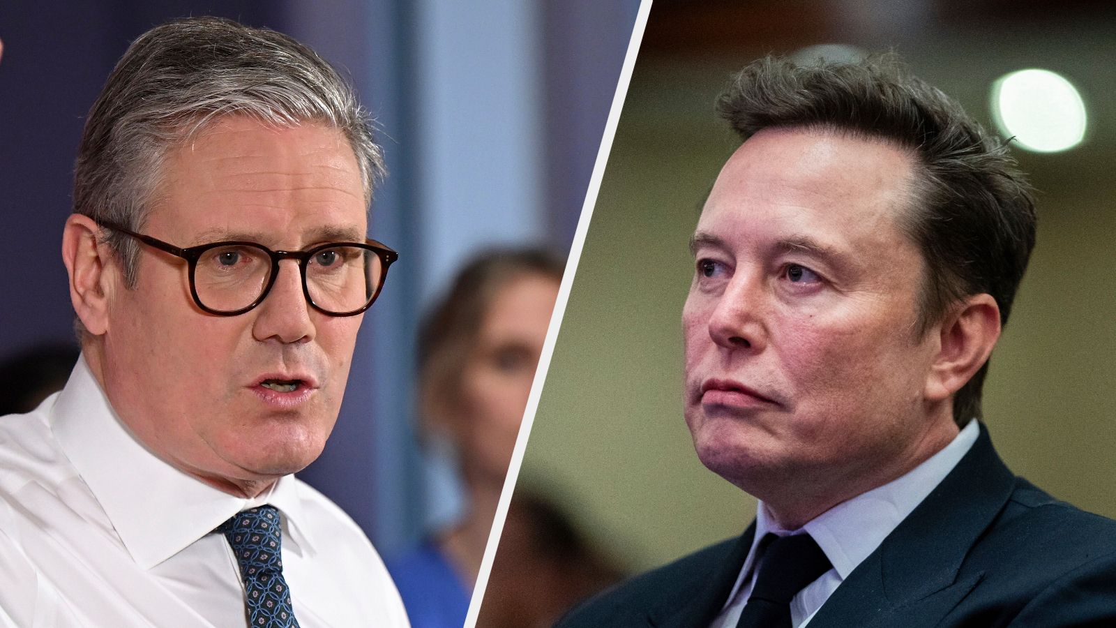 Keir Starmer and Elon Musk