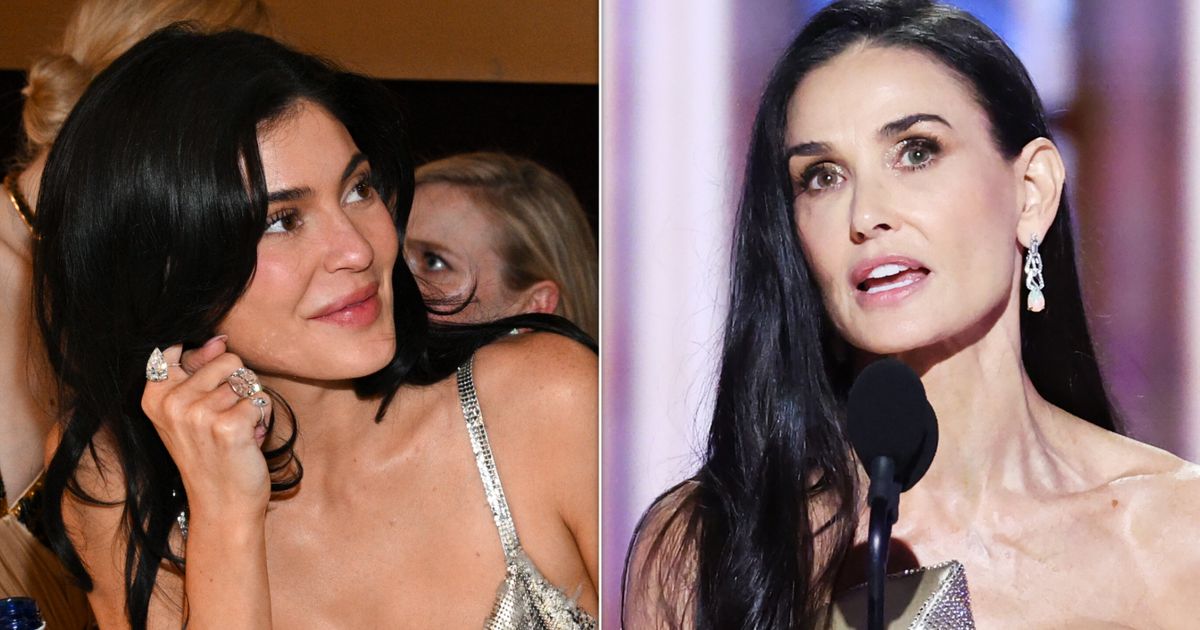 Fans Defend Demi Moore After Awkward Golden Globes Moment With Kylie Jenner