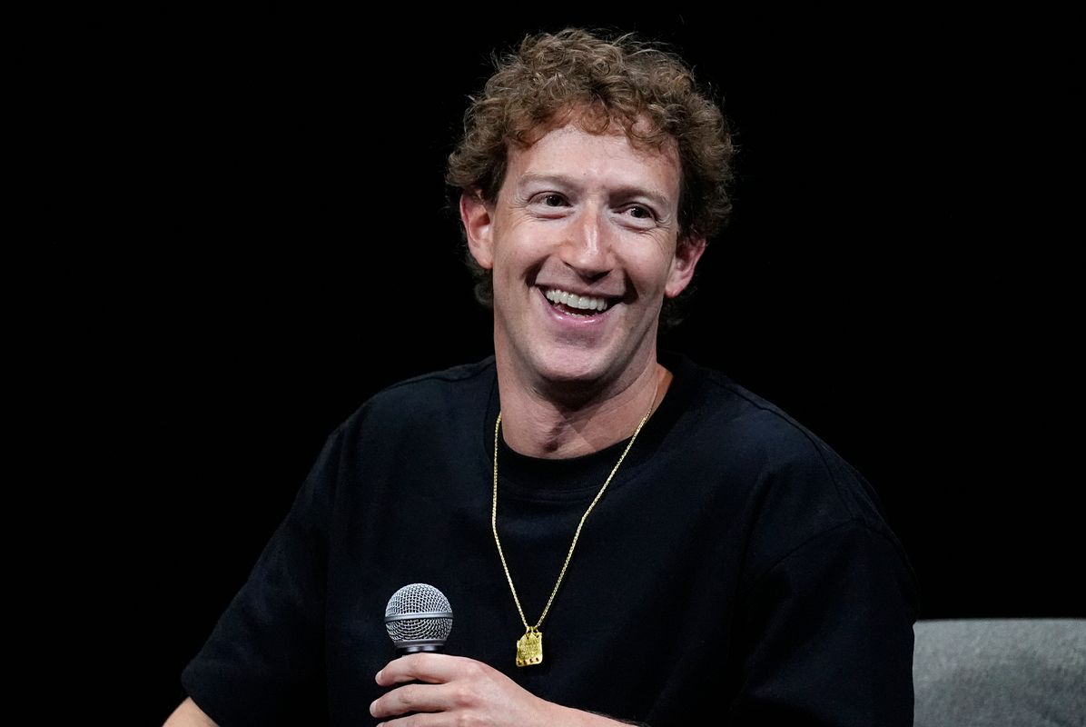 Mark Zuckerberg, chief executive officer of Meta, speaks at the SIGGRAPH 2024 conference on computer graphics and interactive techniques, July 29, 2024, in Denver.