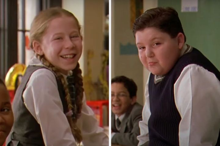 Caitlin Hale and Angelo Massagli in the 2003 comedy School Of Rock