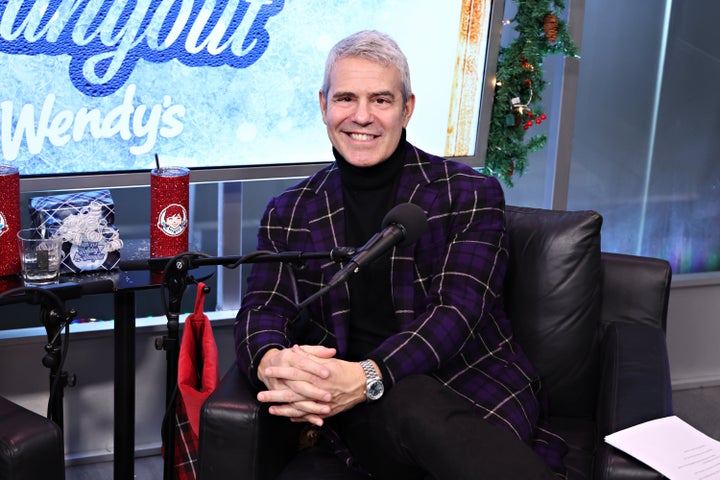 Andy Cohen takes part in SiriusXM's 10th Annual Radio Andy Holiday Hangout at SiriusXM Studios on December 19, 2024 in New York City. 